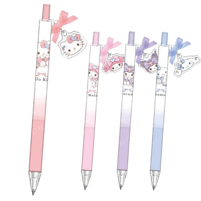 小禮堂 Sanrio 三麗鷗 自動鉛筆附吊飾 0.5mm (緞帶款) Kitty 酷洛米 大耳狗 美樂蒂