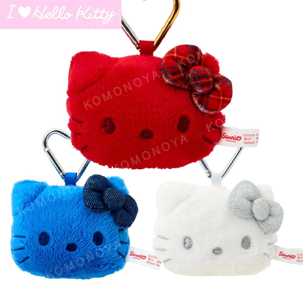 小禮堂 Sanrio 三麗鷗 絨毛大臉玩偶吊飾 (I Love Hello Kitty)