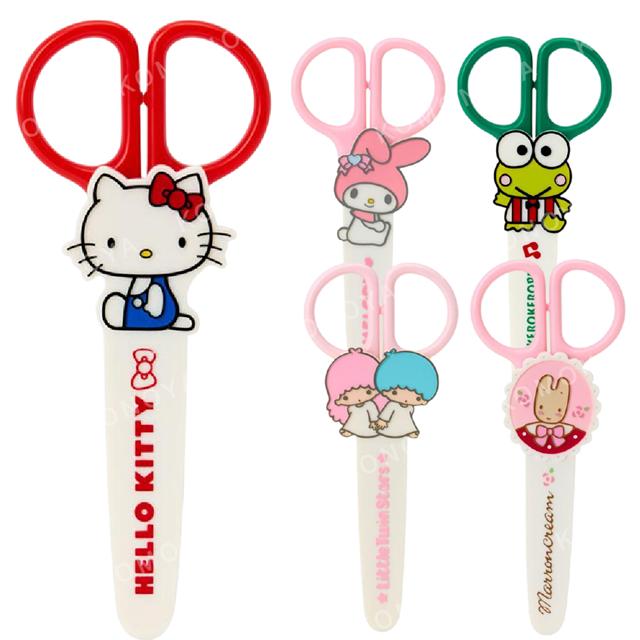 小禮堂 Sanrio 三麗鷗 剪刀附造型蓋 (復古系列) Kitty 美樂蒂 雙子星 大眼蛙 兔媽媽