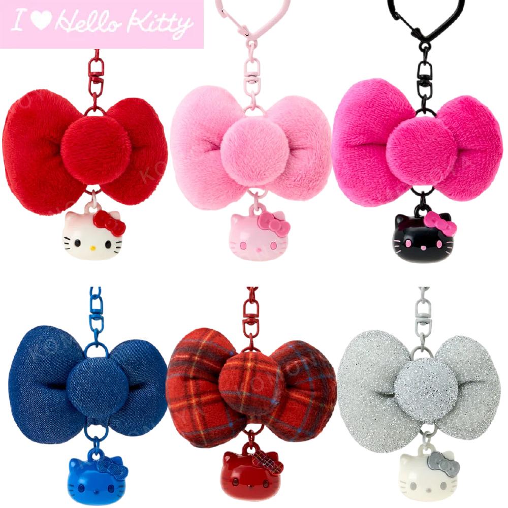 小禮堂 Sanrio 三麗鷗 蝴蝶結造型吊飾 (I Love Hello Kitty)