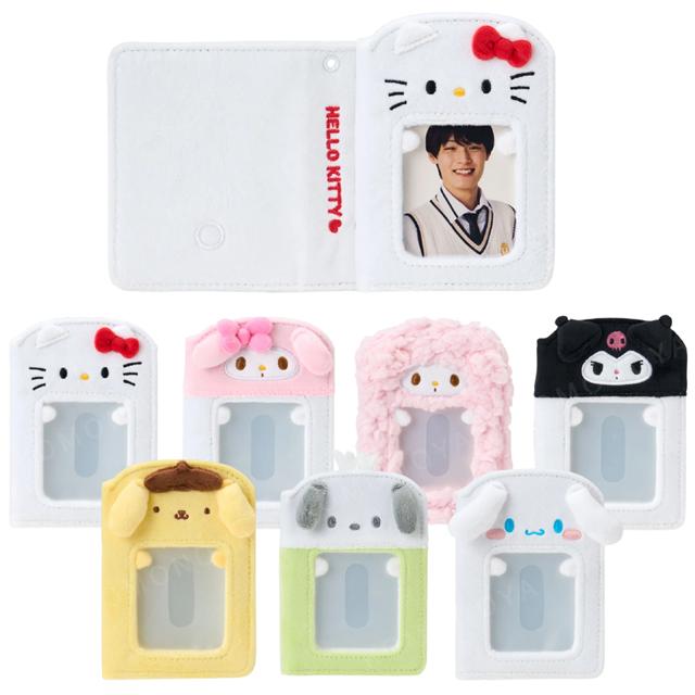 小禮堂 Sanrio 三麗鷗 絨毛造型照片收納本 (偶像應援) Kitty 美樂蒂 大耳狗 酷洛米