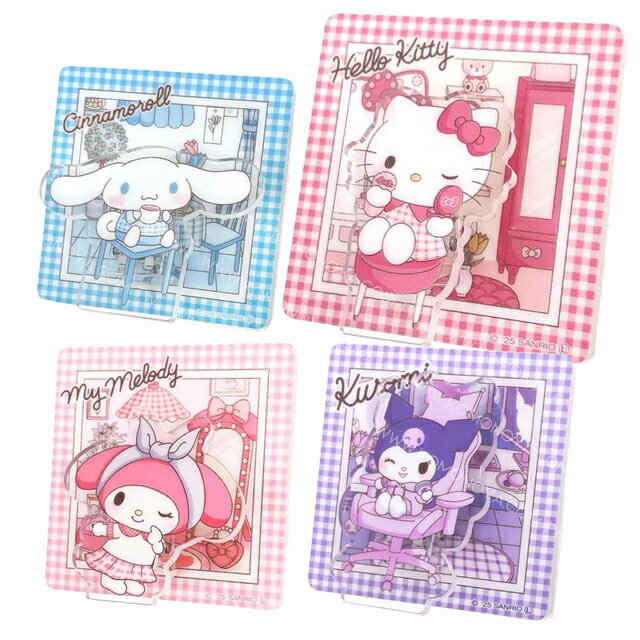 小禮堂 Sanrio 三麗鷗 造型memo壓克力夾 (我的小窩款) Kitty 美樂蒂 酷洛米 大耳狗