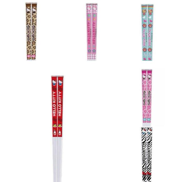 小禮堂 Sanrio 三麗鷗 Hello Kitty 方形樹脂筷 21cm (透明款)