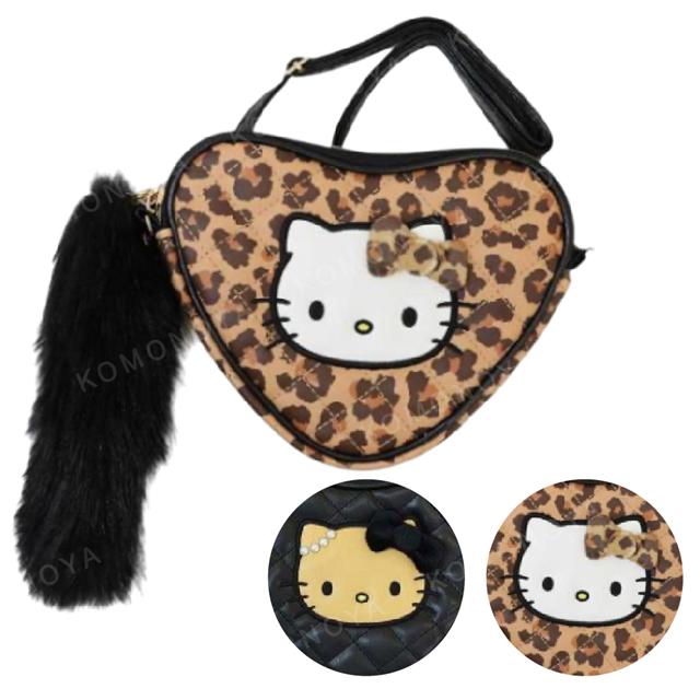 小禮堂 Sanrio 三麗鷗 Hello Kitty 皮質心型兩用包附尾巴吊飾 (看我72變)