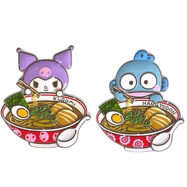 小禮堂 Sanrio 三麗鷗 造型磁鐵 (拉麵款) 酷洛米 人魚漢頓