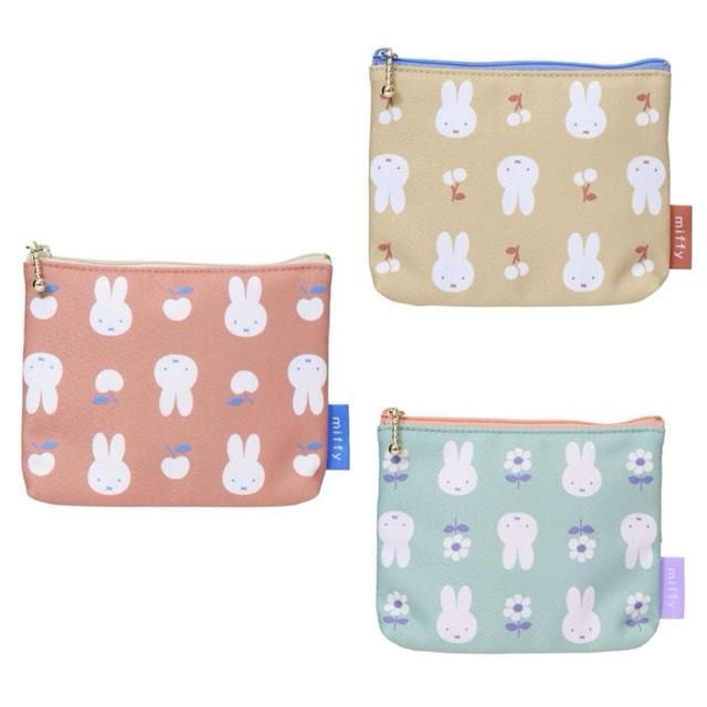 小禮堂 Miffy 米飛兔 扁平小物面紙收納包 (大臉水果款)