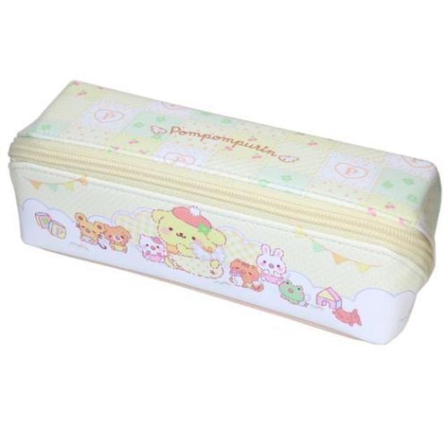 小禮堂 Sanrio 三麗鷗 布丁狗 皮質全開式三角筆袋 (30週年系列)