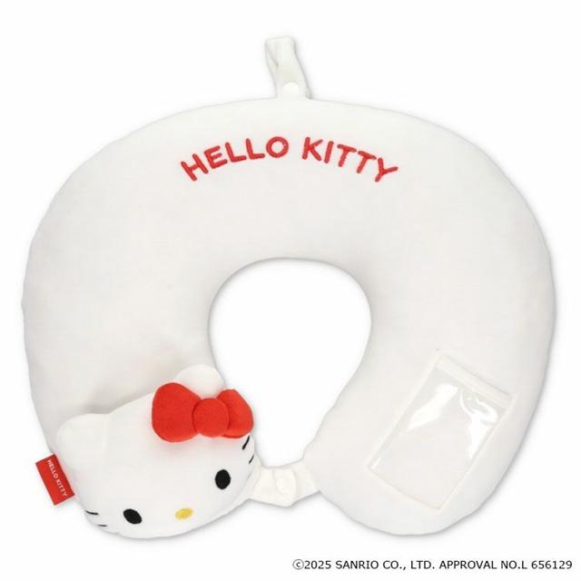 小禮堂 Sanrio 三麗鷗 Hello Kitty U型頸枕 (立體大臉款)