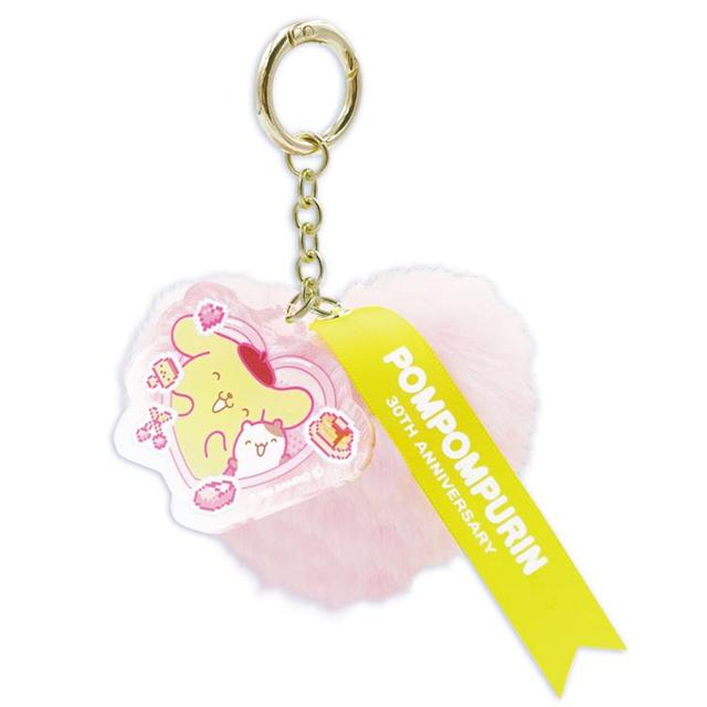 小禮堂 Sanrio 三麗鷗 布丁狗 造型毛球吊飾 (30週年系列)