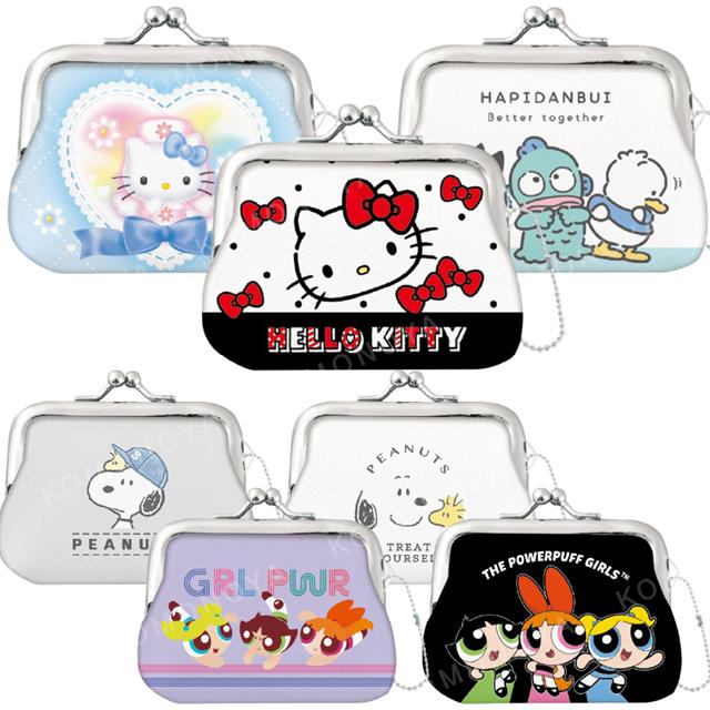 小禮堂 Sanrio 三麗鷗 史努比 飛天小女警 皮質口金零錢包吊飾