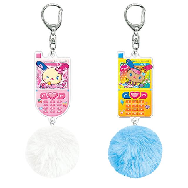 小禮堂 Sanrio 三麗鷗 花小兔 壓克力造型毛球鑰匙圈 (古銅辣妹系列)