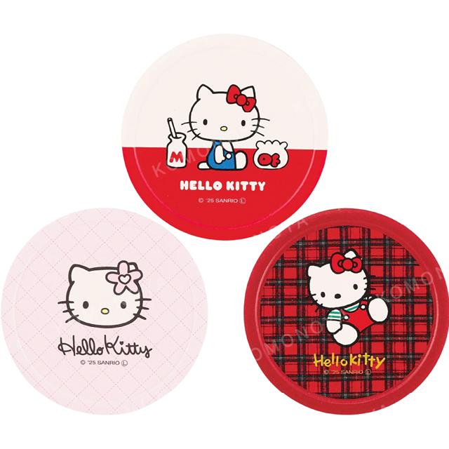 小禮堂 Sanrio 三麗鷗 Hello Kitty 陶瓷圓形杯墊 (復古系列)