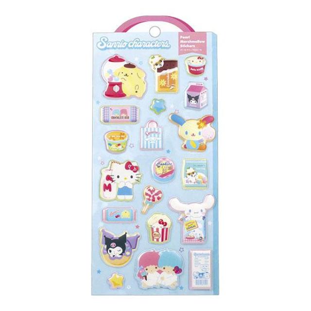 小禮堂 Sanrio 三麗鷗大集合 造型立體貼紙組 (甜點款)