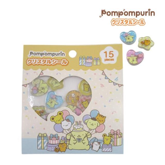 小禮堂 Sanrio 三麗鷗 布丁狗 立體造型貼紙組 15枚入 (生日禮物款)