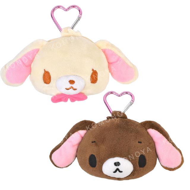 小禮堂 Sanrio 三麗鷗 蜜糖邦尼 絨毛造型零錢包吊飾 (大頭款)