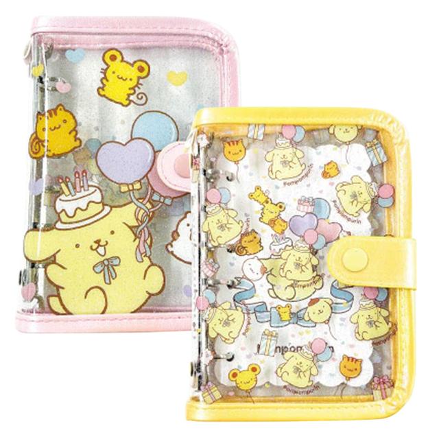 小禮堂 Sanrio 三麗鷗 布丁狗 PVC 6孔夾活頁貼紙簿 (生日禮物款)