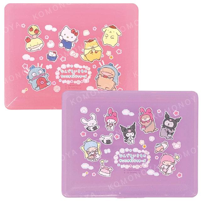 小禮堂 Sanrio 三麗鷗 x 什麼都是生物 PVC硬殼文件盒 (粉/紫款)