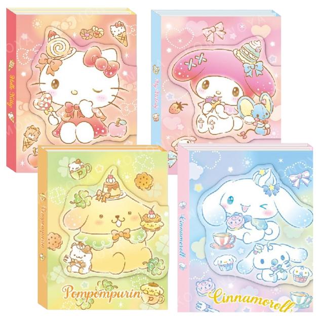 小禮堂 Sanrio 三麗鷗 三折便條本 (甜點款) Kitty 美樂蒂 布丁狗 大耳狗