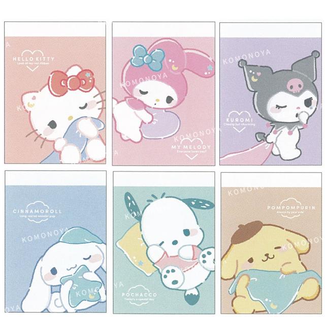 小禮堂 Sanrio 三麗鷗 迷你便條本 (愛睏款) Kitty 美樂蒂 酷洛米 布丁狗 大耳狗 帕恰狗