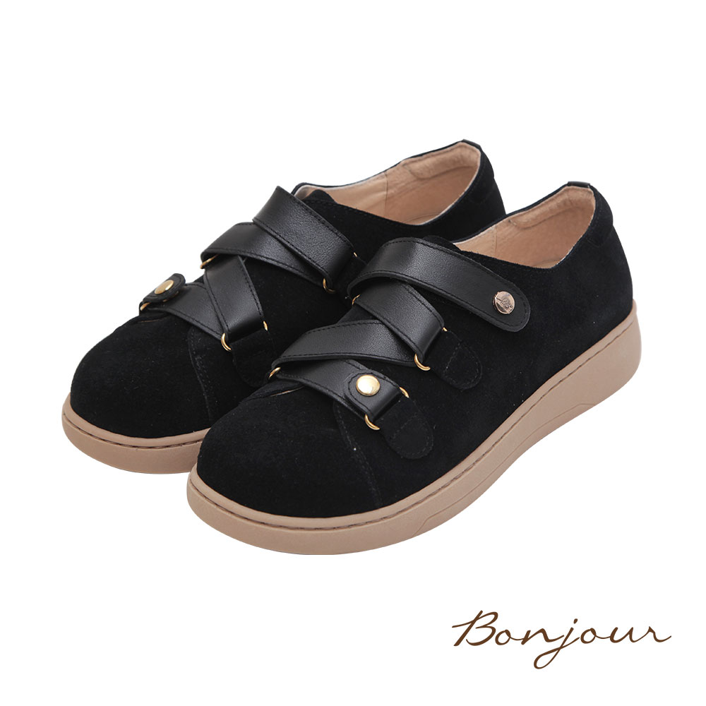 BONJOUR☆3M防水技術！MIT真皮厚底麵包鞋【B0655】5色 0