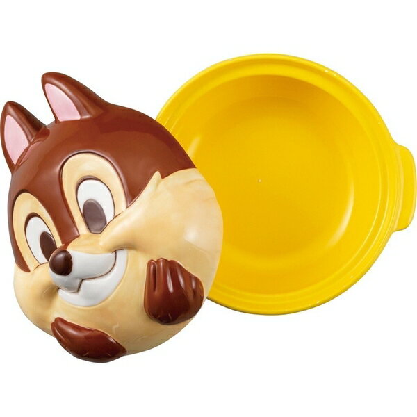 【震撼精品百貨】奇奇蒂蒂 Chip&Dale 迪士尼 DISNEY 奇奇蒂蒂 造型耐熱陶瓷鍋附蓋 800ml (大臉款)*26484 震撼日式精品百貨