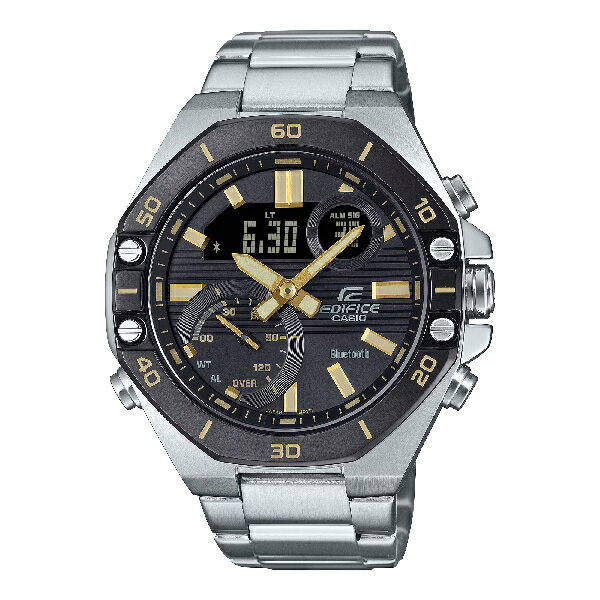 CASIO卡西歐 EDIFICE ECB-10DB-1A9 八角形藍芽賽車雙顯錶 48.5mm ｜樂天全館特惠中★指定刷卡回饋10%