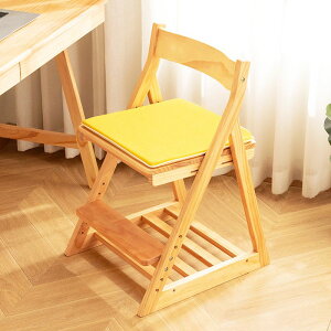 【限時優惠】實木可升降兒童學習椅子靠背座椅寫字椅成長椅可調節凳子寶寶餐椅