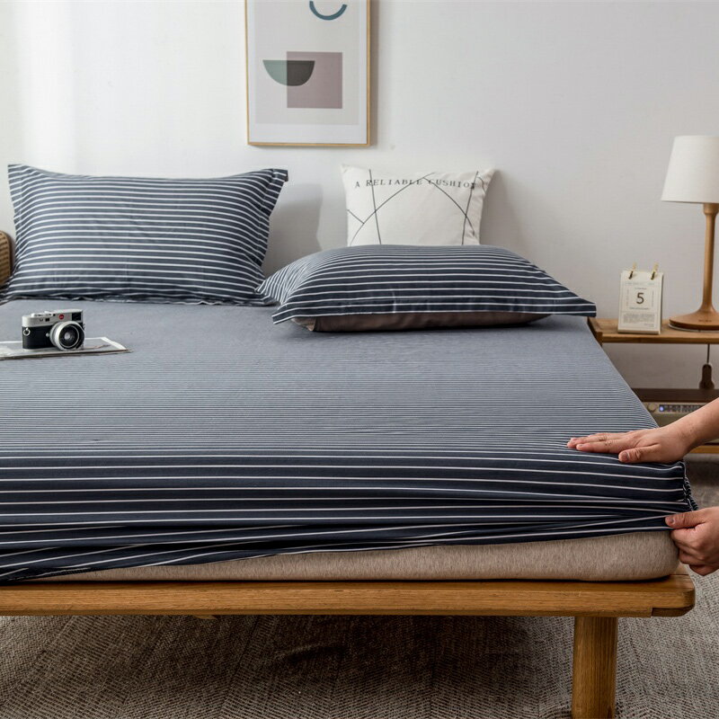 純棉床笠單件床套床墊保護罩席夢思防塵套1.8m床全棉床罩全包床單