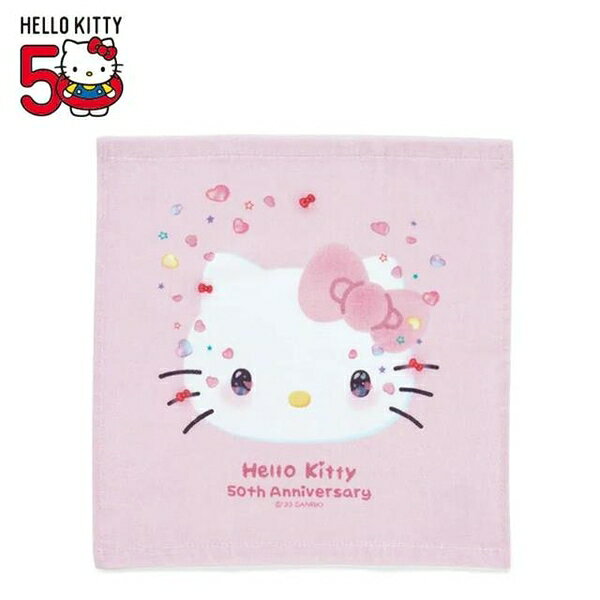 【震撼精品百貨】Hello Kitty 凱蒂貓~日本sanrio三麗鷗 KITTY棉質毛巾 (50週年)*56452