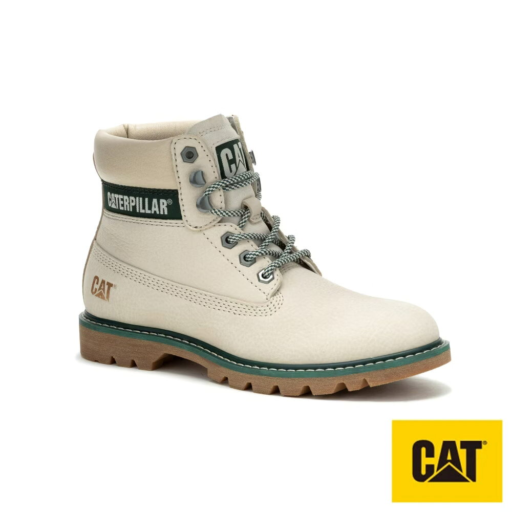 CAT COLORADO 2.0 經典復刻工裝靴 女鞋－米白