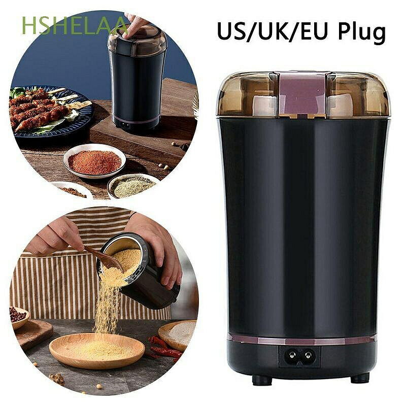 （咖啡用品與配件）Hshelaa 電動咖啡研磨機香料毛刺濃縮咖啡