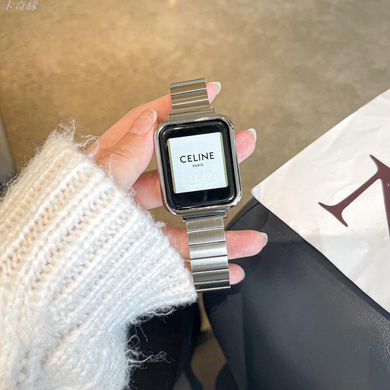 適用於 小米手錶超值版 Redmi Watch 4 3 Active 2 Lite 金屬錶帶 搭金屬框 高質感 商務風