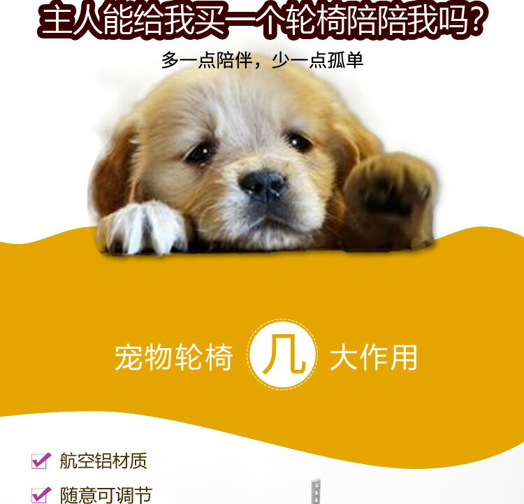 【超多款式咨詢客服】老年狗輪椅四肢前腿大小型殘疾寵物貓狗代步車助力康復輔助車支架 3