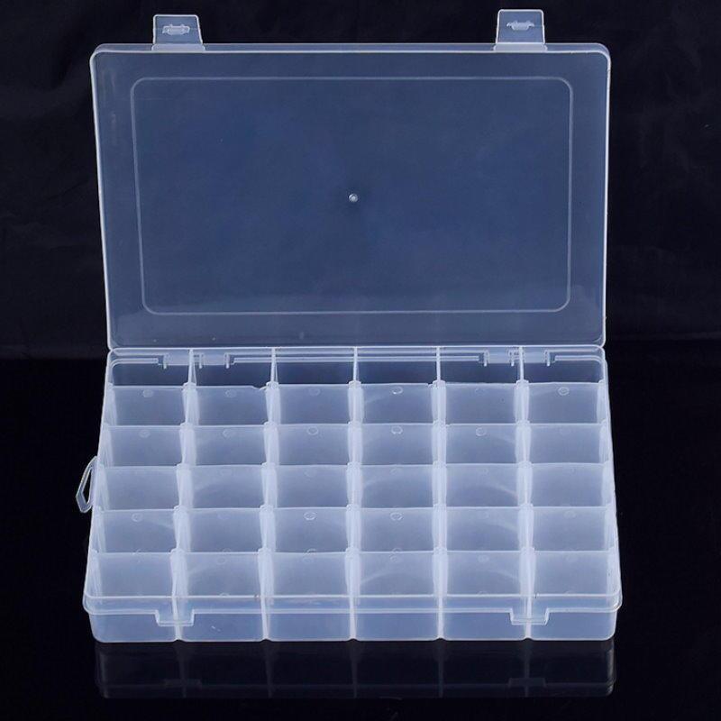 塑膠分格盒36格 透明塑膠收納盒 分類盒 整理盒 可拆透明分格盒 零件盒【DG426】 123便利屋