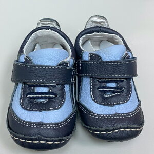 美國 Rileyroos 手工真皮無毒學步鞋/嬰兒鞋/寶寶鞋/童鞋_布魯庫斯天空藍（福利品）