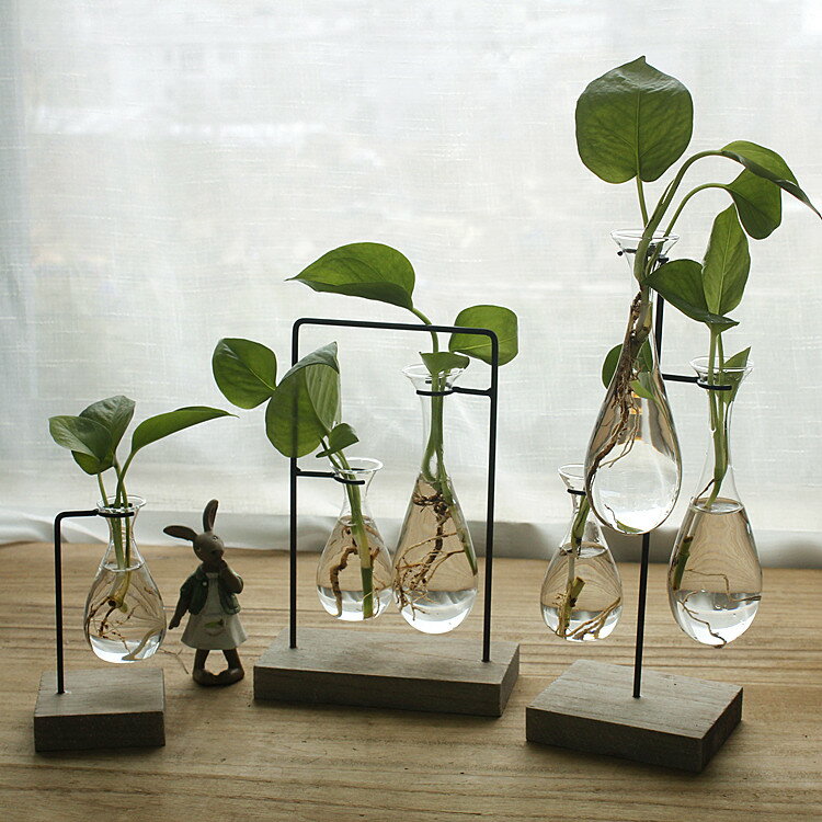 ,創意懸掛玻璃花瓶水培植物小清新房間擺件客廳插花餐桌綠蘿容器