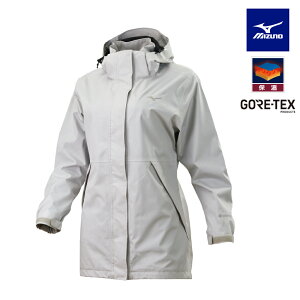 女款GORE-TEX連帽夾克 B2TEAX9802 (石灰白)【美津濃MIZUNO】