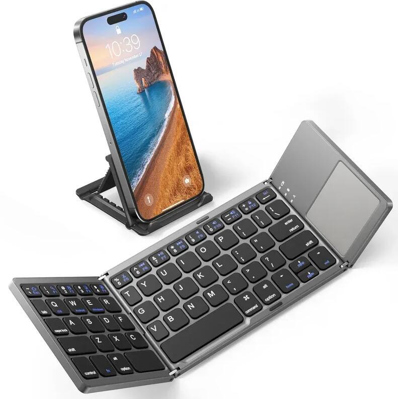 Foldable Bluetooth Keyboard with Touchpad藍芽三折疊鍵盤
