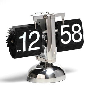 德國工藝自動翻頁鐘復古翻牌時鐘創意座鐘餐廳裝飾落地鐘個性臺鐘