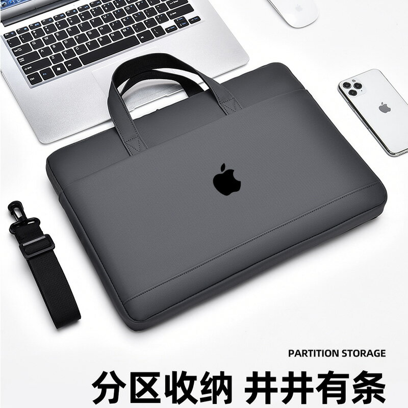 適用於蘋果Apple MacBook Air13.6英寸Pro 1416膝上型電腦手提包15.416寸收納袋防水保護套斜後背包