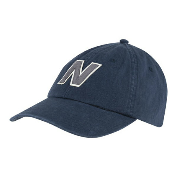 【NEW BALANCE】NB 休閒 復古 棒球帽 藍色 帽子 -LAH21214NNY