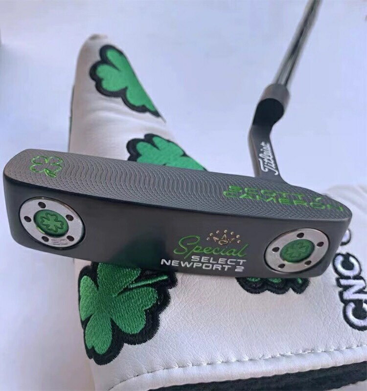 高爾夫球桿黃冠四葉草Scotty Cameron 一字直條型推桿golf putter
