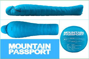 ├登山樂┤台灣 Mountain Passport Ultralight II 800FP 頂級鵝絨睡袋0 ℃-海風藍 # 800012