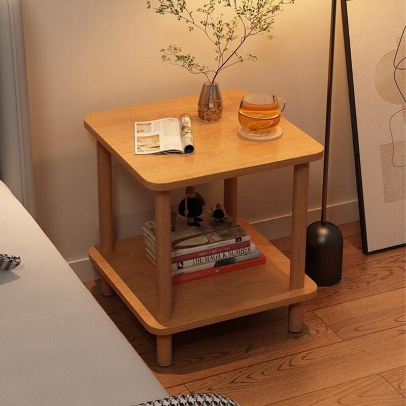 簡易床頭柜置物架2023新款簡約現代家用臥室小型床邊收納茶幾桌子
