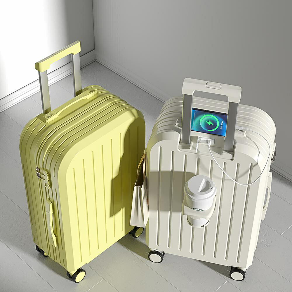 帶行李箱2023密碼箱子男女旅行箱包 行李箱 行李箱20吋 旅行箱 密碼箱 登機箱 拉桿箱