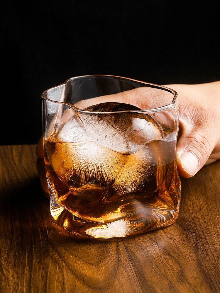 日式威士忌酒杯洋酒杯水晶玻璃杯家用異形古典杯個性創意啤酒杯子