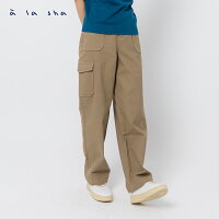 a la sha 平織口袋工作長褲 a la sha 平織口袋工作長褲