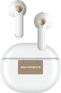 【日本代購】SOUNDPEATS Air3 Deluxe HS 無線耳機Bluetooth 5.2 支持高分辨率/LDAC / 最長可播放20小時音樂/遊戲模式/支持專用應用程序/通話降噪/獲得技術認證;聲音孔雀入耳式(白色)