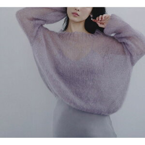 紫色毛衣女寬松慵懶風2023秋季新款時尚氣質微透針織衫上衣亞馬遜