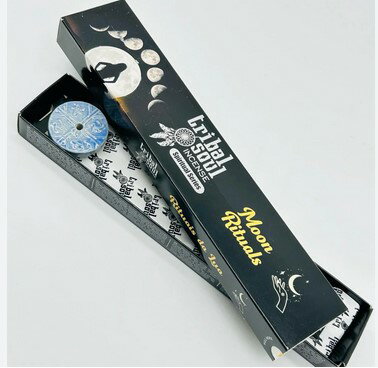 [綺異館]印度香 部落魂 滿月儀式香 +陶瓷香座 15g TRIBAL SOUL MOON R 高品質 能量提升